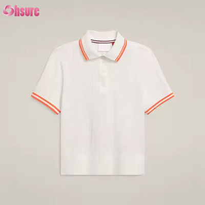 Logo personalizzato Golf traspirante maniche corte Pickleball Tennis cotone Polo Top T-shirt per donne Activewear Manufacturer