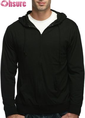 Felpa sportiva da uomo personalizzata, invernale, calda, con cappuccio, cerniera e design stampato