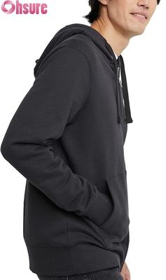 Logo personalizzato di alta qualità Camicetta da uomo Pantalone da sudore Trailsuit Set Grigio Modello solido Tasche di cotone Stile semplice