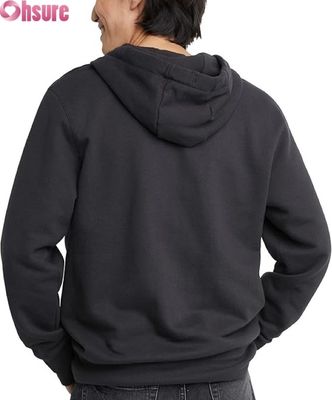 Logo personalizzato di alta qualità Camicetta da uomo Pantalone da sudore Trailsuit Set Grigio Modello solido Tasche di cotone Stile semplice