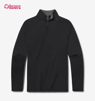 Felpa girocollo oversize da uomo con ricamo personalizzato di alta qualità 2XL 100% cotone French Terry con cappuccio e zip a un quarto