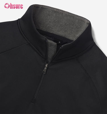 Felpa girocollo oversize da uomo con ricamo personalizzato di alta qualità 2XL 100% cotone French Terry con cappuccio e zip a un quarto
