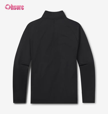 Felpa girocollo oversize da uomo con ricamo personalizzato di alta qualità 2XL 100% cotone French Terry con cappuccio e zip a un quarto