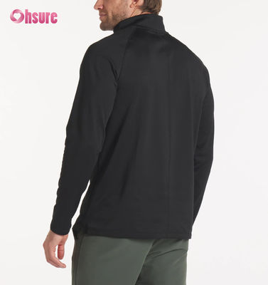 Felpa girocollo oversize da uomo con ricamo personalizzato di alta qualità 2XL 100% cotone French Terry con cappuccio e zip a un quarto