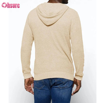 Sport all'ingrosso Good Design Super Fashion Tops di alta qualità Soft Knit Wool Cashmere Hoodie con bottoni per uomini a maglia