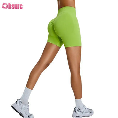 Leggings Corti da Donna per Fitness Senza Cuciture, Vita Alta, Sollevamento Fianchi, Pantaloncini Sportivi, Spandex Nylon, Asciugatura Rapida, Shorts da Yoga per Donna, Sexy