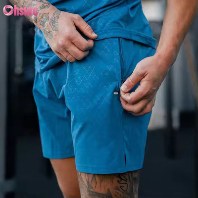 Pantaloni da ginnastica da uomo con logo personalizzato Athletic 100% Nylon Tissue Active Bottoms for Sports