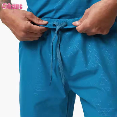 Pantaloni da ginnastica da uomo con logo personalizzato Athletic 100% Nylon Tissue Active Bottoms for Sports