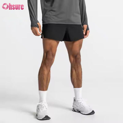 Pantaloncini sportivi da uomo con stampa jacquard, tasche con cerniera personalizzate, vita elasticizzata, per allenamento, corsa e palestra