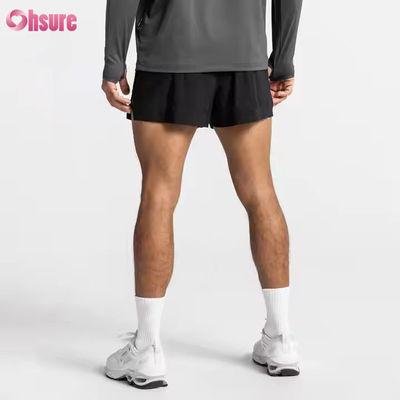 Pantaloncini sportivi da uomo con stampa jacquard, tasche con cerniera personalizzate, vita elasticizzata, per allenamento, corsa e palestra