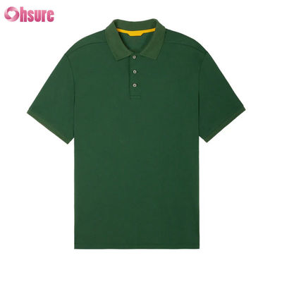 Raglan in maglia per polo maschile con colletto a contrasto