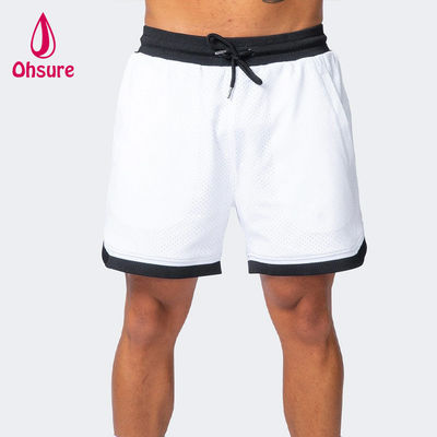 Oem Color Solid Uomini Estate Breathable Mesh Gym Shorts allenamento allenamento Indossare Short Quick Dry Gym Shorts per Uomini Abbigliamento Sportivo Nuovi Shorts