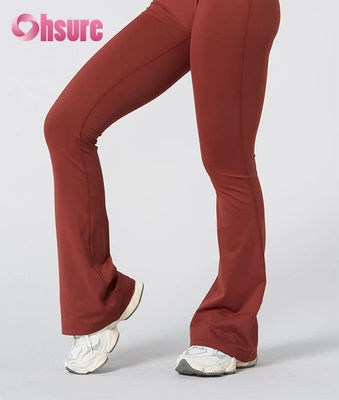 Dear-Lover Leggings da yoga a vita alta da donna con logo personalizzato Neri Tinta unita Fascia in vita Tasche su entrambi i lati Traspiranti Allenamento Yoga