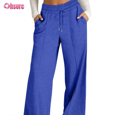 Pantaloni tuta larghi da donna Star Hot a gamba dritta, larghi, per palestra all'aperto, corsa, tuta casual