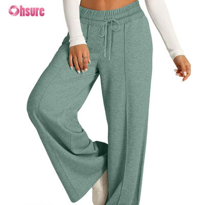 Pantaloni tuta larghi da donna Star Hot a gamba dritta, larghi, per palestra all'aperto, corsa, tuta casual