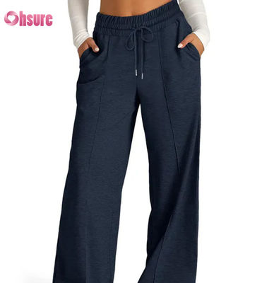 Pantaloni tuta larghi da donna Star Hot a gamba dritta, larghi, per palestra all'aperto, corsa, tuta casual