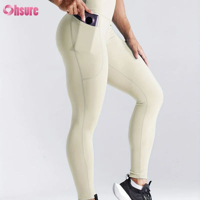 Leggings di asciugatura veloce Leggings sportivi di fascia alta Leggings di fitness Butt Lift Leggings yoga Leggings laterali di tasca femminile