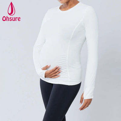 Nuova maglietta da donna con manica lunga, maglietta casual, maglietta da donna in gravidanza e allattamento al seno, abbigliamento per maternità