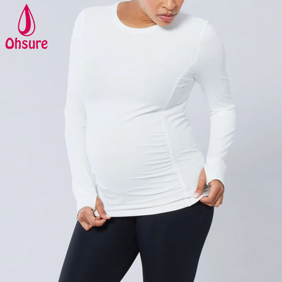 Nuova maglietta da donna con manica lunga, maglietta casual, maglietta da donna in gravidanza e allattamento al seno, abbigliamento per maternità