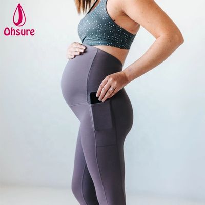Pantaloni Premaman a Vita Alta 4 Modi Leggings Yoga Elasticizzati Abbigliamento Premaman Comodo e Morbido