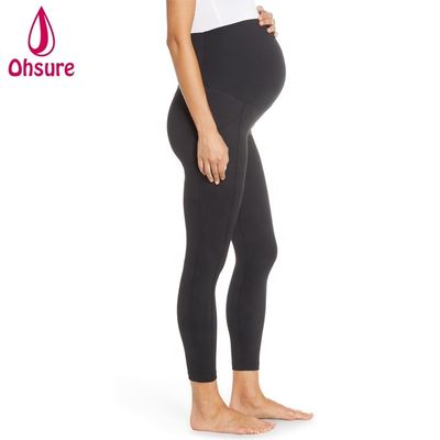 Comodo Gravidanza Calze Attive Super Morbide Donne Pantaloni da Yoga Fitness Con Leggings di tasca Maternità