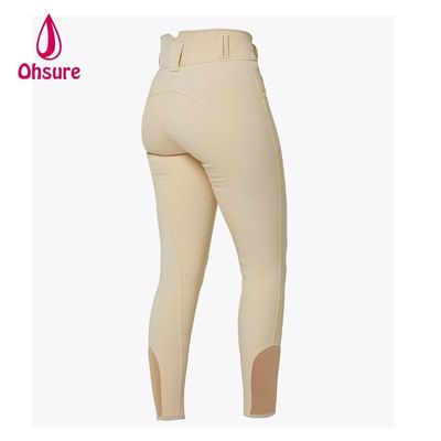 Pantaloni da equitazione Jodhpur personalizzati di alta qualità, con seduta in silicone antiscivolo, leggeri
