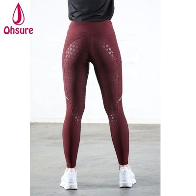 Blu Nero Rosso Pantaloni da Equitazione Donna Elegante Tocco Full Seat Silicio Ingrosso Calze da Equitazione Personalizzate