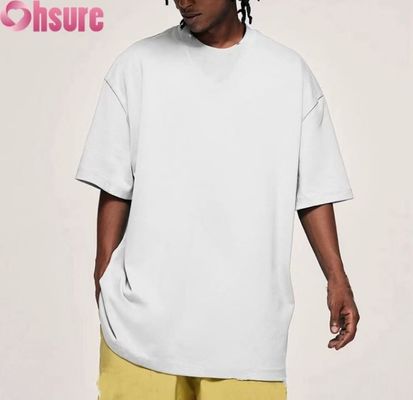 T-shirt in cotone al 100%, colletto traspirante con manica corta, logo personalizzato OEM all'ingrosso