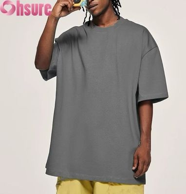 T-shirt in cotone al 100%, colletto traspirante con manica corta, logo personalizzato OEM all'ingrosso