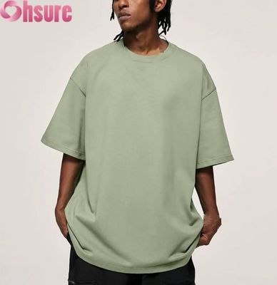 T-shirt in cotone al 100%, colletto traspirante con manica corta, logo personalizzato OEM all'ingrosso
