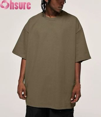T-shirt in cotone al 100%, colletto traspirante con manica corta, logo personalizzato OEM all'ingrosso