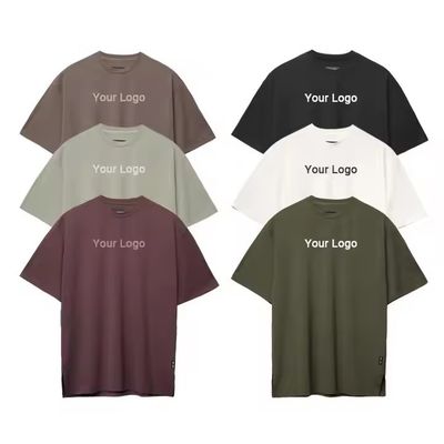 Logo personalizzato Nuovo design allenamento sport indossare t-shirt uomini 100% cotone peso pesante box fit running oversize fitness maglietta da ginnastica