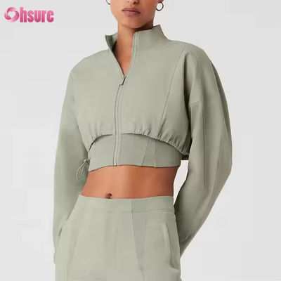 Giacca da moto da donna con cerniera in stile outdoor Motocross Crop