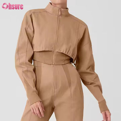 Giacca da moto da donna con cerniera in stile outdoor Motocross Crop