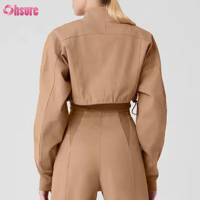Giacca da moto da donna con cerniera in stile outdoor Motocross Crop