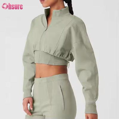 Giacca da moto da donna con cerniera in stile outdoor Motocross Crop