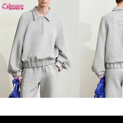 Customized 500 GSM 100% cotone Baggy Fleece Hoodie oversized jogger set Unisex 2-piece abito da ginnastica invernale abito da ginnastica di alta qualità