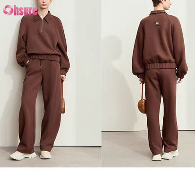 Customized 500 GSM 100% cotone Baggy Fleece Hoodie oversized jogger set Unisex 2-piece abito da ginnastica invernale abito da ginnastica di alta qualità