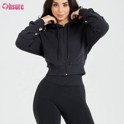 Indumenti da ginnastica per donne con zip personalizzabili