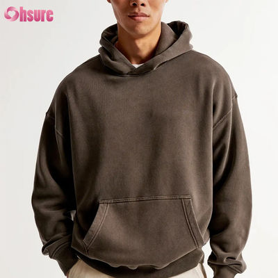 Hoodie di cotone francese di alta qualità 400 GSM Unisex Soft Plain Spesso con logo personalizzato 100% cotone per l'inverno