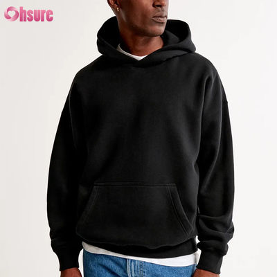 Hoodie di cotone francese di alta qualità 400 GSM Unisex Soft Plain Spesso con logo personalizzato 100% cotone per l'inverno