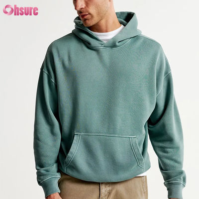 Hoodie di cotone francese di alta qualità 400 GSM Unisex Soft Plain Spesso con logo personalizzato 100% cotone per l'inverno