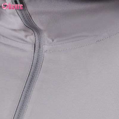 Pullover sportivo maschile di poliestere di alta qualità con felpa con felpa a mezza cerniera design impermeabile e prestazioni leggere Modello solido