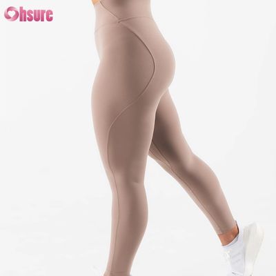 Nuovo design leggings sportivi ad alta elasticità cintura alta ginnastica indossare per le donne indossare 220g