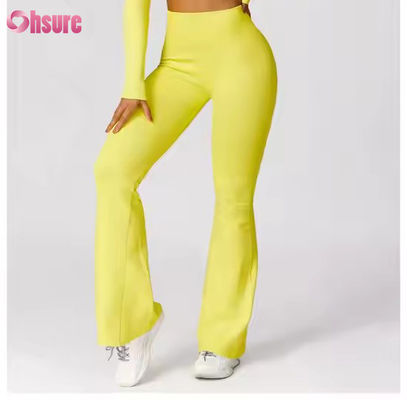 Pantaloni sportivi di alta qualità confortevoli leggings sportivi versatili con cintura alta leggings yoga piatti per donne