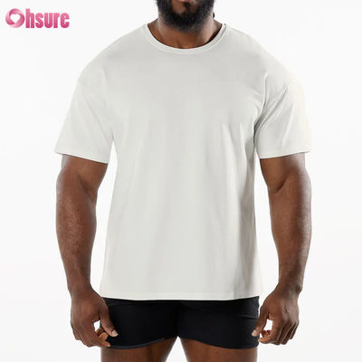 Uomini Sport Nuovo arrivo Squadra Collo T-shirt sportiva traspirante 95%Cottone 5%Spandex Materiale Gym T-shirt secco veloce per uomini