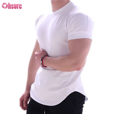 Maglietta sportiva da uomo ad asciugatura rapida con stampa, abbigliamento da basket per allenamento con maniche corte elasticizzate per corsa, fitness, palestra e allenamenti