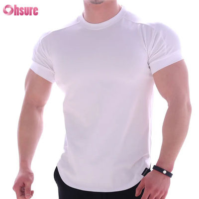 Maglietta sportiva da uomo ad asciugatura rapida con stampa, abbigliamento da basket per allenamento con maniche corte elasticizzate per corsa, fitness, palestra e allenamenti