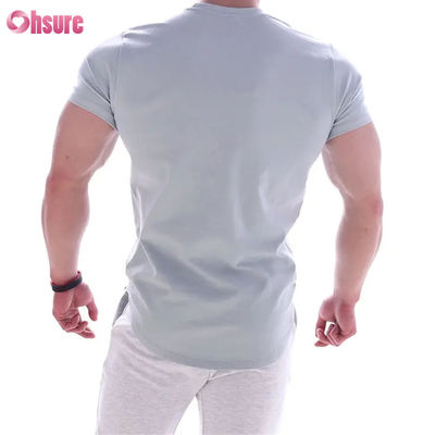 Maglietta sportiva da uomo ad asciugatura rapida con stampa, abbigliamento da basket per allenamento con maniche corte elasticizzate per corsa, fitness, palestra e allenamenti