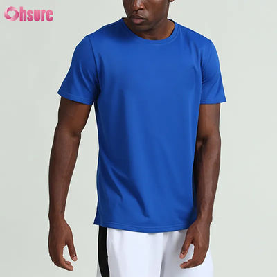 Allenamento su misura Abbigliamento estivo Colore solido Magliette da uomo a manica corta Corrente Fitness Esercizio fisico Outdoor Basketball Abbigliamento sportivo per uomini